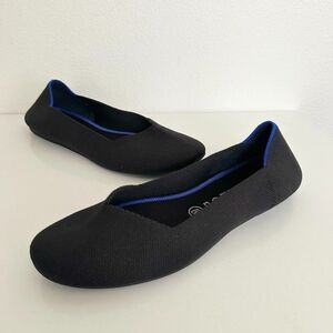 Rothy's The Flat Black Solid Washable Comfort Minimalist Workwear Women's Size 9